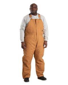 Premium Insulated Double Fill Duck Bib Overalls to Size 8XB and 8XT in Brown, Black, Navy