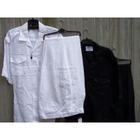 Two Piece Linen Casual Suit