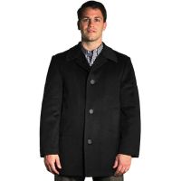 Wool Blend Car Coat to Size 5XB and 4XT in Black and Charcoal