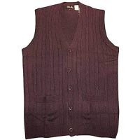 Cable Knit Sleeveless Cardigan Sweater Vest to 6XB and 6XT