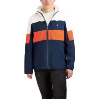 Nautica Water Resistant High Fashion Sailing Jacket in Navy to 6XT and 8XB