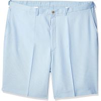Haggar Flat Front Comfort Extender Oxford Shorts to Size 60