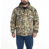Insulated Hooded Camo Hunting Jacket to 8X Big & 8X Tall