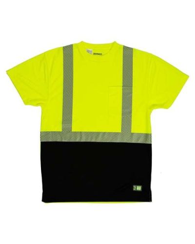 Hi Vis Safety Color Block T-Shirt in Yellow to 6X Big and Tall