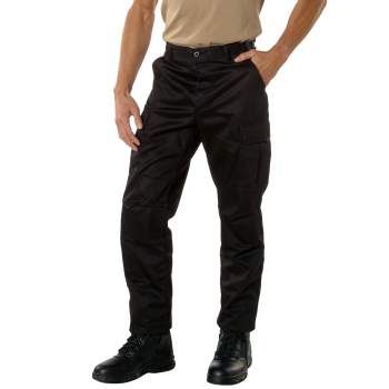 Tall Man's Cargo Pant BDUs to Size 4X Tall and Long in Black