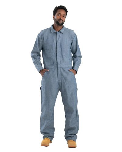 Unlined Fisher Stripe Coveralls to Size 4X in Short, Regular, and Tall Lengths