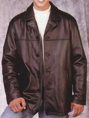Vintage Leather Car Coat