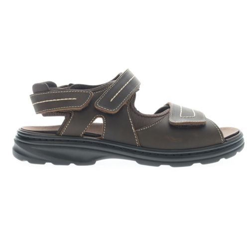 Classic Leather Upper Sandal to Size 15 and 5E Widths in Brown and Black