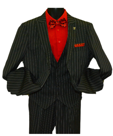 SALE: Three-Piece Chicago Chalk Stripe Suit