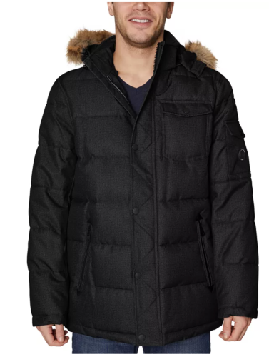 Nautica Heavyweight Puffer Jacket with Faux Fur Hood to Size 6XT and 8XB