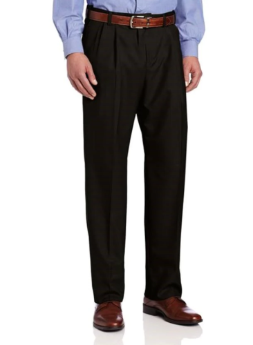 Pleated 100% Wool Dress and Business Pant to Size 62 in 2 Colors and Regular, and Long Rise