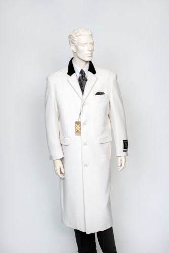 Chesterfield Cashmere Blend Wool Top Coat with Velvet Collar to Size 70